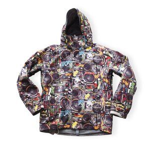 Rip Curl Boombox Music Snowboard Jacket Men's L Black / Multicolor